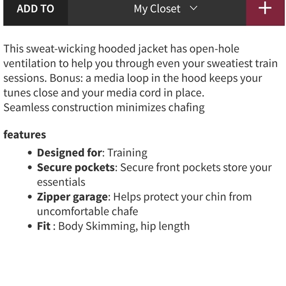NWT Lululemon Ventilate Jacket - Picture 8 of 8